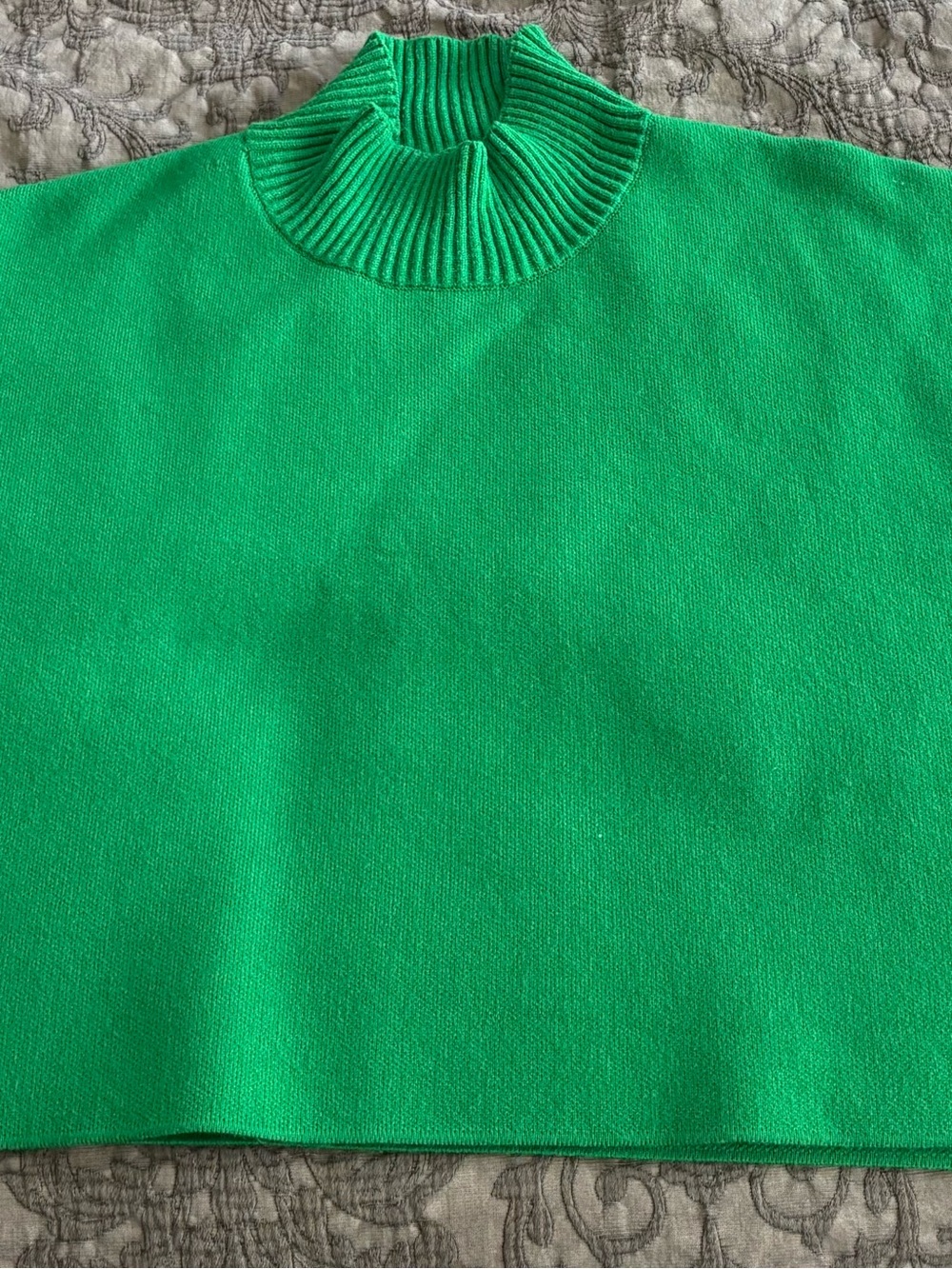 Kerisma Vibrant Green Turtleneck Mock Neck Sweater